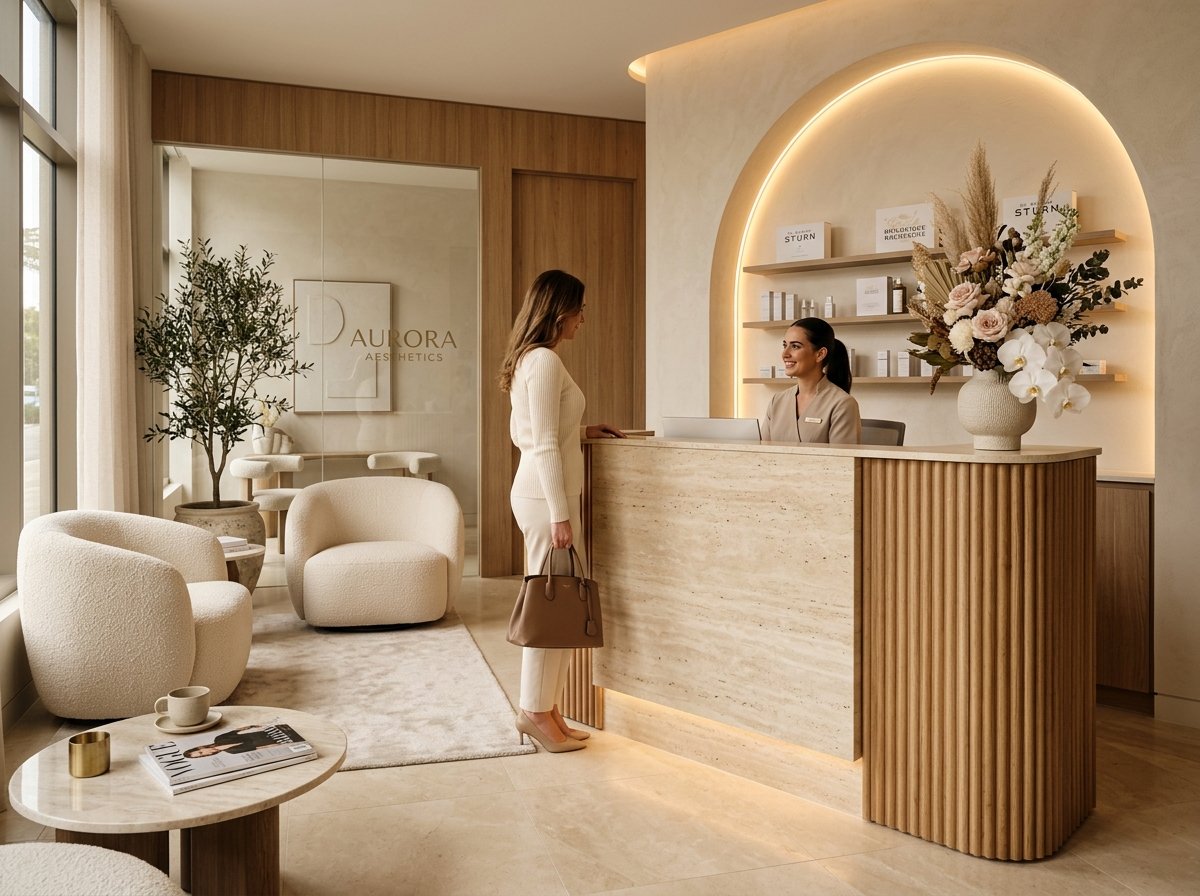 Recepção moderna e elegante